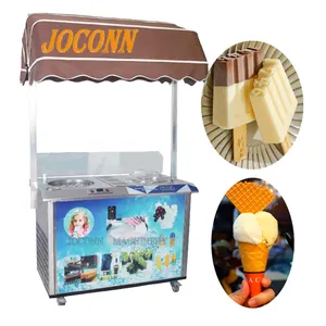 Handmade fruit ice popsicle molding machine/Italian Gelato making machine/fried ice cream rolls rotary ice lolly maker machinery