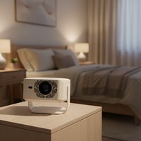 Projecteur portable JUNUO HY450Max à haute luminosité 800 Ansi lumens, système GTV 2+16 Go, projecteur 1080P Android 14 Wifi pour la maison