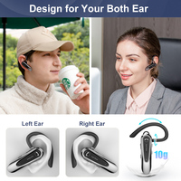 Lien rêve réduction du bruit qualité sonore casque bleu dent casque mains libres sans fil casque oreille crochet écouteur avec micro