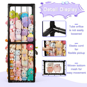 Soporte para soluciones de almacenamiento de animales de peluche Jaula de madera Zoo Plus Labubu bolsa monedero chupete Clip Mokoko y juguetes de peluche - Product Image 3