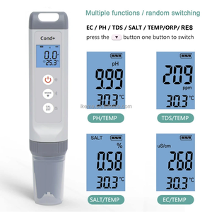 IKEME Moniteur de qualité de l'eau multiparamètres 5 en 1 haute précision <span class=keywords><strong>pH</strong></span>/TDS/<span class=keywords><strong>EC</strong></span>/Sel/Temp <span class=keywords><strong>Testeur</strong></span> numérique 7 en 1 <span class=keywords><strong>pH</strong></span>-mètre TDS <span class=keywords><strong>EC</strong></span> <span class=keywords><strong>Testeur</strong></span> - Product Image 4