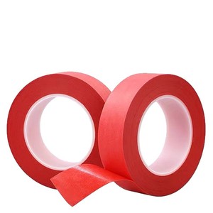 Red Pet Composite Masking Tape 0.2mm Thickness Heat Resistant For Automotive Electronics Paint Spraying Interior Grout Sealing - Product Image 1