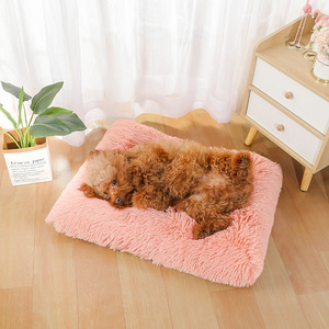Vier Jahreszeiten Winter verdickt warmes Plüsch Hunde bett Atmungsaktive Katze Hundehütte Matte PP Tier Haustier liefert festes Tuch Bequem - Product Image 2