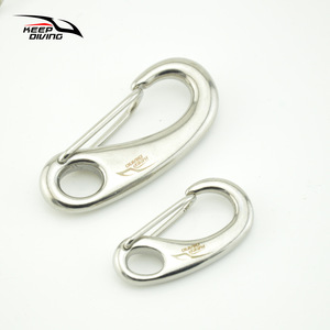 KEEP DIVING Hebilla de Buceo de Acero Inoxidable 316 Blanca de 50 mm, Forma de Huevo, para Equipo de Buceo SSA-DX50W - Product Image 2