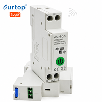 Compteur d'énergie intelligent WiFi 63A monophasé sur rail DIN avec minuterie, protection contre les surtensions, relais de commande, contrôle de la maison intelligente
