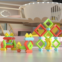 Juguetes de Bloques de Construcción Apilables, Modelo Versátil de Partículas Grandes, Rompecabezas de Educación Temprana para Niños, Ensamblaje, Habilidad Cognitiva, Desarrollo Cerebral