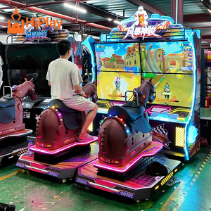 Máquina de Juego de Carreras de Caballos de Lujo para 2 Jugadores, <span class=keywords><strong>Simulador</strong></span> de Movimiento Dinámico, Operada con Monedas, Juego de Galope para Parques de Diversiones Comerciales - Product Image 6