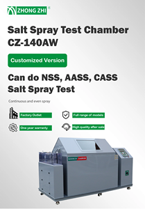 CZ-140AW कस्टम नमक स्प्रे जंग परीक्षण प्रयोगशाला गुणवत्ता नियंत्रण परीक्षण के लिए 672 लीटर क्षमता - Product Image 5