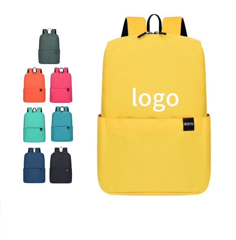 2024 Logo Printed Nylon Colorful Backpack Trendy Simple Commuting ...