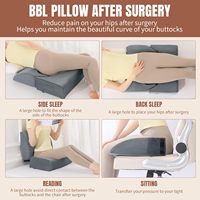 Coussin de soutien post-chirurgical en mousse haute densité à taille ajustable pour la récupération après une chirurgie de lifting fessier brésilien (BBL)