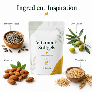 Vitamine E Naturelle Pure en Gros 100 UI Extrait de Tocotriénols 300 mg Gélules Molles Soutien Immunitaire Santé de la Peau Usage Adulte (Non destiné aux nouveau-nés) - Product Image 5