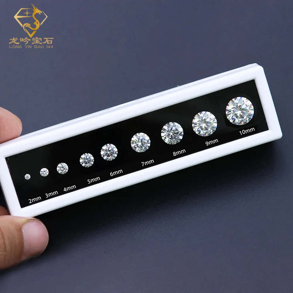 Wuzhou宝石メーカー卸売gra vvsダイヤモンド石ルーズモアッサナイト