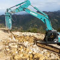 Martillo Hidráulico MSB550 MSB600 MSB700 para Excavadoras de 18-32 Toneladas, Uso en Canteras, Compatible con Excavadoras PC200LC PC225LC PC210