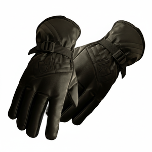 Guanti invernali da moto guanti caldi in pelle per comode attività all'aperto - Product Image 1