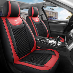 Cubierta de asiento de coche universal de 5 asientos conjunto completo cojín de asiento de coche delantero y trasero impermeable de piel sintética de lujo - Product Image 3