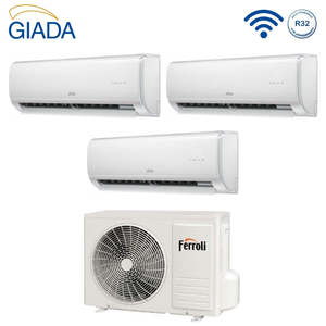 Climatizador acondicionado Ferroli Trial Split Inverter serie GIADA M 9 + 9 + 18 con 28-4 Wi-Fi integrado 9000 + 9000 + 18000 - Product Image 3
