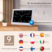 Calendrier numérique Wifi Réveil avec jour et date pour personnes âgées Démence Alzheimer Horloge avec écran extra large