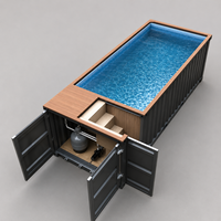 Piscine Conteneur Modulaire Préfabriquée en Promotion – Taille Personnalisable pour Complexes Hôteliers, Villas, Jardins et Hôtels