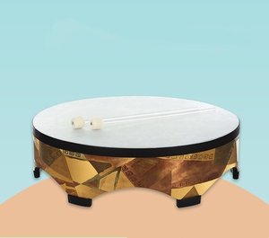 Ensemble de tambours de sol en bois avec baguettes, tambours à main en bois, instruments de musique Orff pour enfants, instruments de percussion - Product Image 4