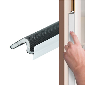 Burlete de espuma de PU tipo ranura para puertas de madera, resistente al viento, colores personalizados, cancelación de ruido - Product Image 1