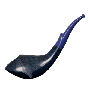 Muxiang Briarwood Tobacco Pipe Bent Type 9mm Filter Solid Wood Smoking Pipe For Men - Product Image 5