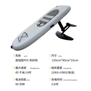 Tabla de Surf Eléctrica con Barandilla y Batería, Tabla de SUP Multiusos para Lagos y Ríos, Unisex, Portátil, Material de PVC - Product Image 5