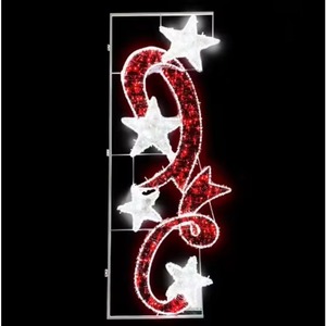 Outdoor 2D <b>LED</b> <b>Star</b> Motif <b>Lights</b> Christmas Easter Holiday Celebrations and Festive Events Decorative Pole Mounted Lighting - Product Image 1