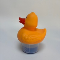 Ensemble de distributeurs de chlore flottants pour piscine en forme d'animaux (canard, flamant rose, tortue)
