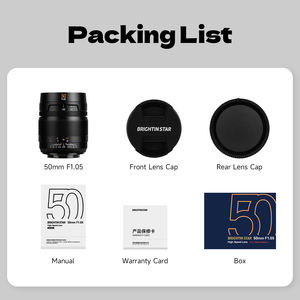 Objetivo Prime de Retrato Brightin Star de 50 mm F1.05 con Enfoque Manual y Formato Completo para Sony E, Canon RF, Nikon Z y Leica L-Mount - Product Image 4