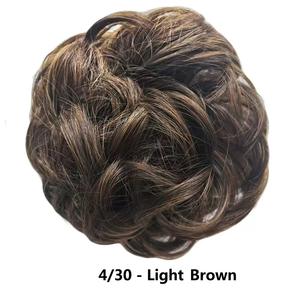 Cheveux <span class=keywords><strong>Chignon</strong></span> Pad Avec Élastique Cheveux Bande De Caoutchouc Messy <span class=keywords><strong>Chignon</strong></span> Donut <span class=keywords><strong>Blonde</strong></span> Noir Mélange Queue De Cheval Extensions De Cheveux - Product Image 3