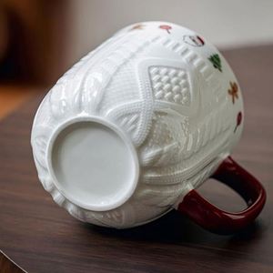 Tasses à café personnalisées pour couple en céramique et acier inoxydable, gaufrées en 3D, pour lui et pour elle, pour la Saint-Valentin, 400 ml, cadeau écologique - Product Image 6