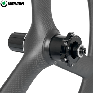 Roues de vélo en carbone <span class=keywords><strong>20</strong></span> <span class=keywords><strong>pouces</strong></span> avec moyeu 100*9/135*9mm, 3 rayons, <span class=keywords><strong>frein</strong></span> à <span class=keywords><strong>disque</strong></span>, pour vélo pliant - Product Image 4