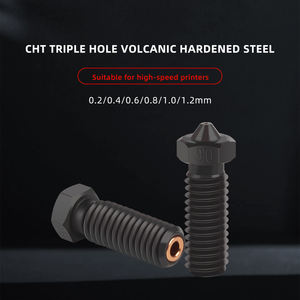 Piezas de impresora 3D 3DSWAY 0,2/0,4/0,6/0,8/1,0/1,2mm clon CHT volcán dureza <span class=keywords><strong>boquilla</strong></span> de acero alto flujo 500C boquillas de alta calidad - Product Image 2