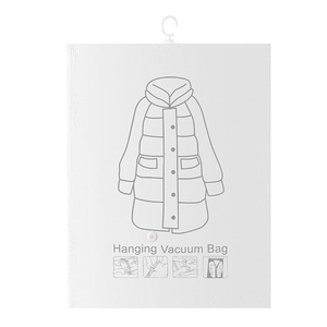 Hanging Vacuum Compression Bag For Down Jacket Coat Storage With Hanger Hook Type 70x90cm 70x110cm 70x130cm Flat Shape - Product Image 5