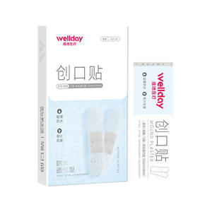 Apósito para heridas Wellday tipo V de 72 mm x 19 mm, impermeable, transpirable, de grado médico, envasado individual - Product Image 2