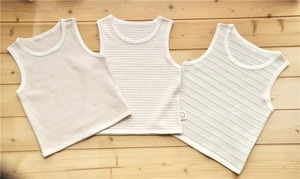 Organic Cotton Striped T-Shirt Top <strong>for</strong> <strong>Newborn</strong> Infants Summer Underwear <strong>Vest</strong> <strong>for</strong> Babies - Product Image 5
