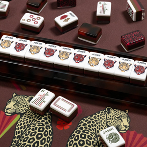 Collection de tuiles de mahjong américaines en acrylique MAHJ <span class=keywords><strong>ALA</strong></span> <span class=keywords><strong>MODE</strong></span> the Exotics - Leopards Tile Collection 160, directement de l'usine - Product Image 4