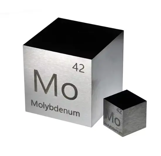 Bloque de molibdeno pulido Bloque de molibdeno Mo de calidad premium