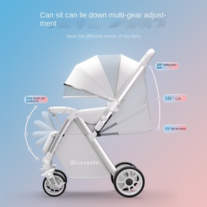 Poussette Écologique HONYON Légère et Pliable à 4 Roues, Bidirectionnelle, avec Fonction Sièges Élevés ou Allongés pour Enfants de 0 à 3 Ans - Product Image 3