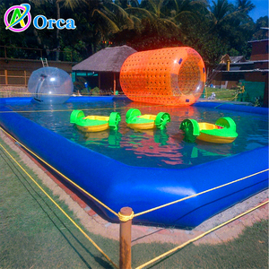 Di động kín khí Inflatable hình chữ nhật hồ bơi nước sâu công viên hồ bơi giật gân hồ bơi zorb Bóng Nước Đi Bộ bóng chèo thuyền - Product Image 1
