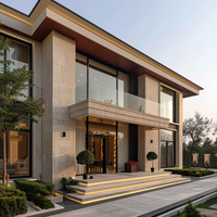 Beigeman Villa grande baie vitrée lowe fenêtre à double/triple vitrage insonorisée maison isolée thermiquement fenêtres à battant en aluminium