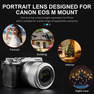 Viltrox 33 มม.F1.4 โฟกัสอัตโนมัติขนาดใหญ่รูรับแสงมาตรฐานสําหรับ <span class=keywords><strong>Canon</strong></span> M-Mount M5 M6II <span class=keywords><strong>M200</strong></span> M50 กล้อง - Product Image 3
