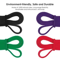 Logotipo personalizado 208cm 41 pulgadas de largo fitness látex elástico pull up bandas de asistencia de resistencia conjunto Bandas De Resistencia