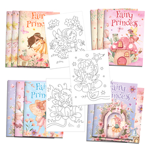 TY070 <span class=keywords><strong>Petite</strong></span> Fée <span class=keywords><strong>Princesse</strong></span> DIY <span class=keywords><strong>Livre</strong></span> de Coloriage Mini Activité Peinture Dessin <span class=keywords><strong>Livre</strong></span> pour Filles Anniversaire Mariage Fête Fournitures - Product Image 1