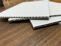 Panneau alvéolé en PP 8x4 pieds, traitement Corona 50 Dyne, blanc opaque, 3 mm 5 mm, pour impression numérique/UV
