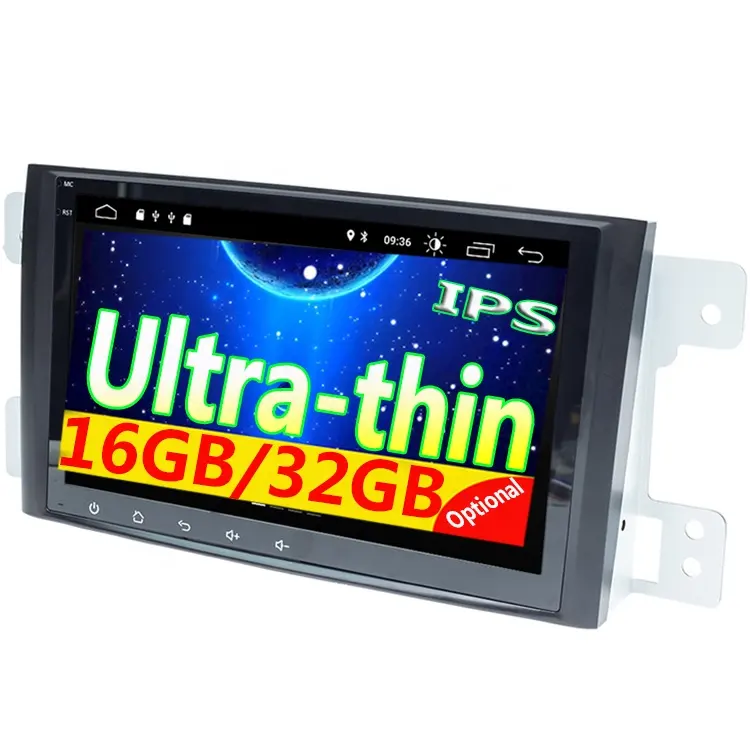 Sistema multimídia automotivo, rádio estéreo, android 9.0, sem dvd player, para suzuki grand vitara 2006 20072008 2009 2010, 2011