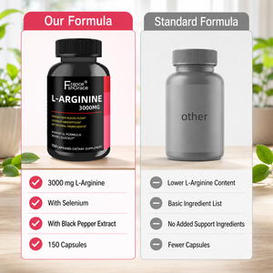 โรงงานผลิตอาหารเสริม L-Arginine ของ Shecome ที่ได้รับอนุญาต ผลิตภัณฑ์เสริมสร้างกล้ามเนื้อให้แข็งแรงขึ้นสำหรับผู้ใหญ่ 150 แคปซูล L-Arginine - Product Image 3