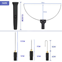 Ensemble de 10 stylos de découpe pour mousse et polystyrène avec contrôle de température, transformateur électronique, adaptateur, livraison internationale