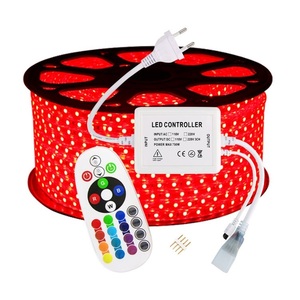 Điện áp cao 220V 110V SMD 5050 trang trí đèn không thấm nước IP67 <span class=keywords><strong>RGB</strong></span> đầy đủ màu sắc LED thông minh dải đèn - Product Image 6