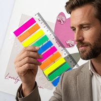 Drapeaux de page colorés au design personnalisé Notes autocollantes transparentes en forme de rectangle Notes autocollantes pour animaux de compagnie